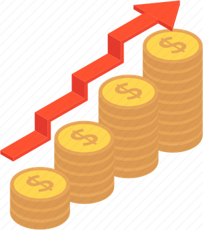Increase Money PNG