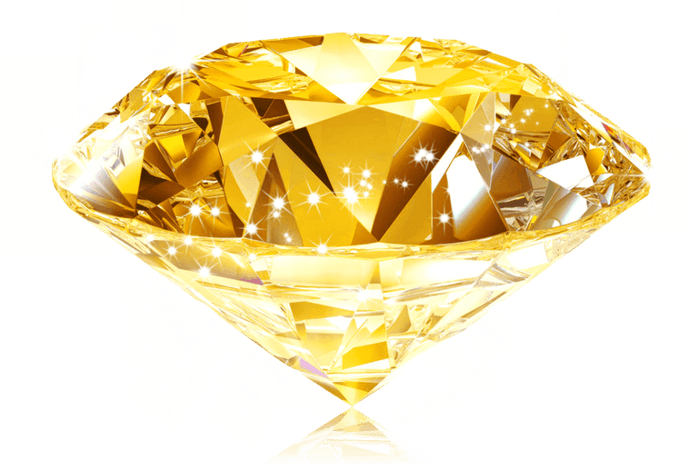 Gold Diamond PNG