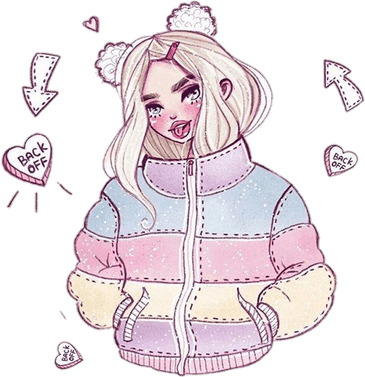 Cute Drawing Of Girls PNG