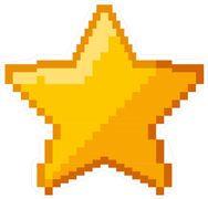 Gold Star Sticker PNG