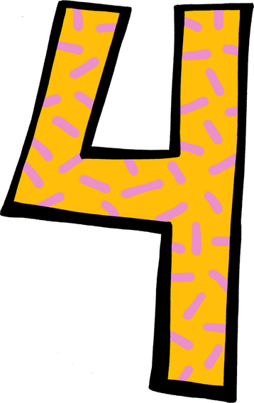 4 Number PNG