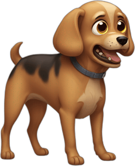 Scared Dog PNG
