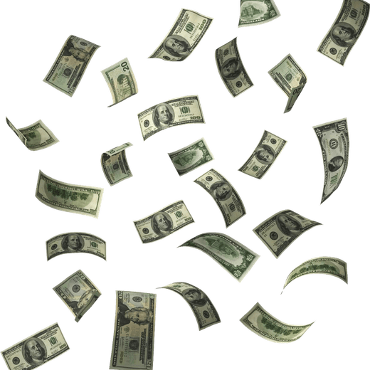 Falling Money PNG