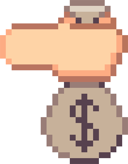 Pixel Money PNG