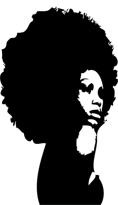 Black Hair Model PNG
