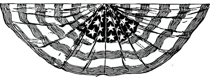 American Flag Black And White PNG