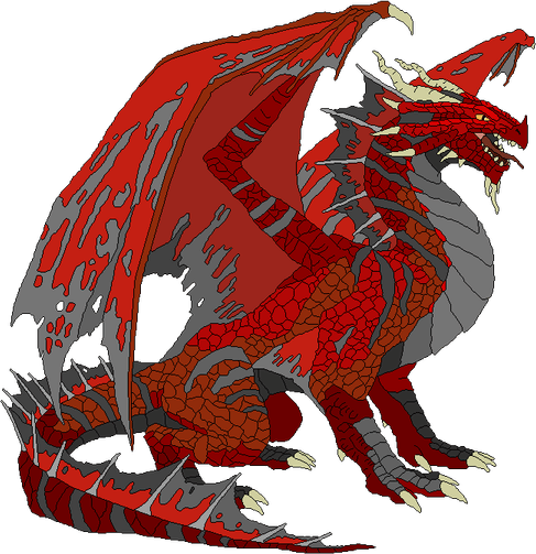 Ancient Red Dragon PNG
