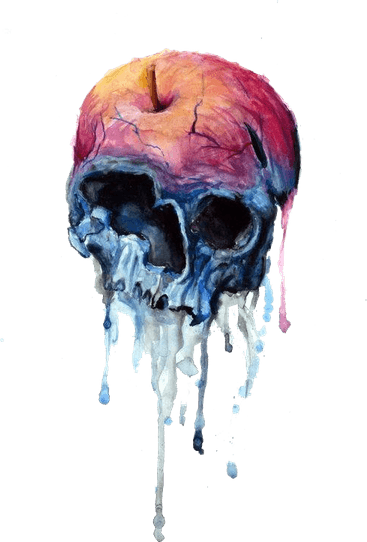 Fruit Skull PNG