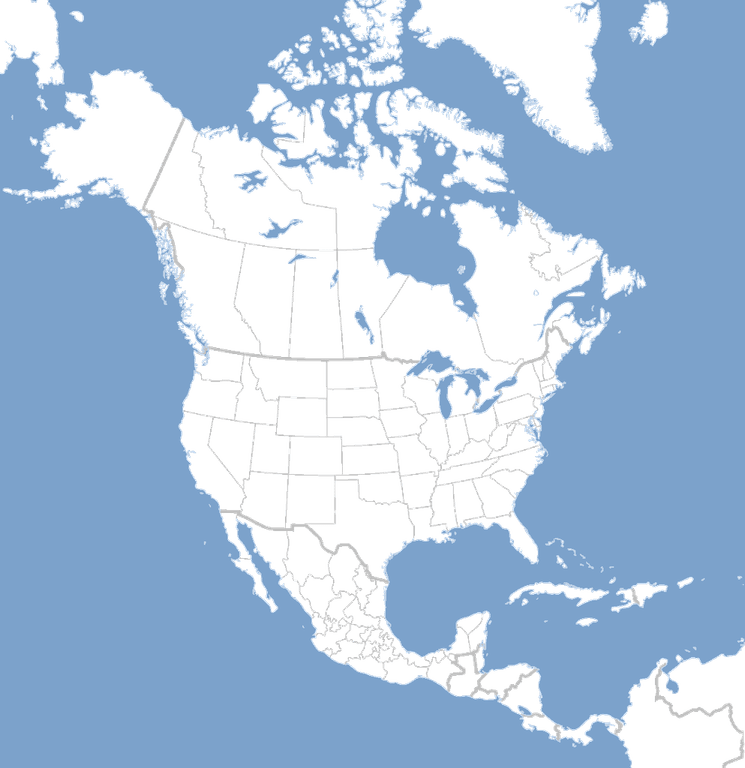 North America Map PNG