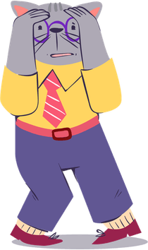 Worried Cat PNG