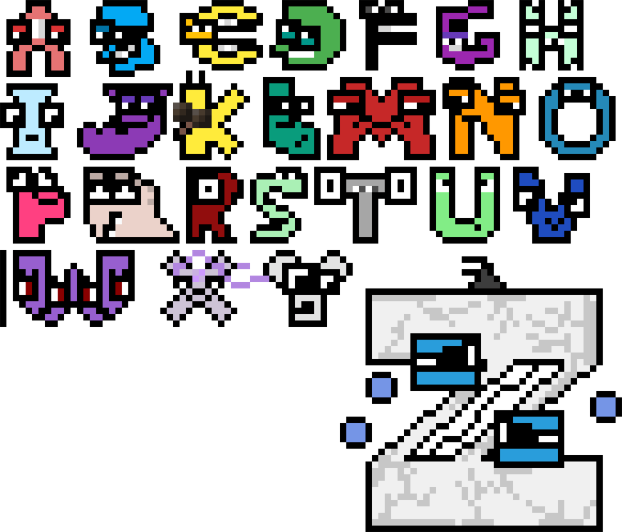 Alphabet Lore Letters A To Z PNG