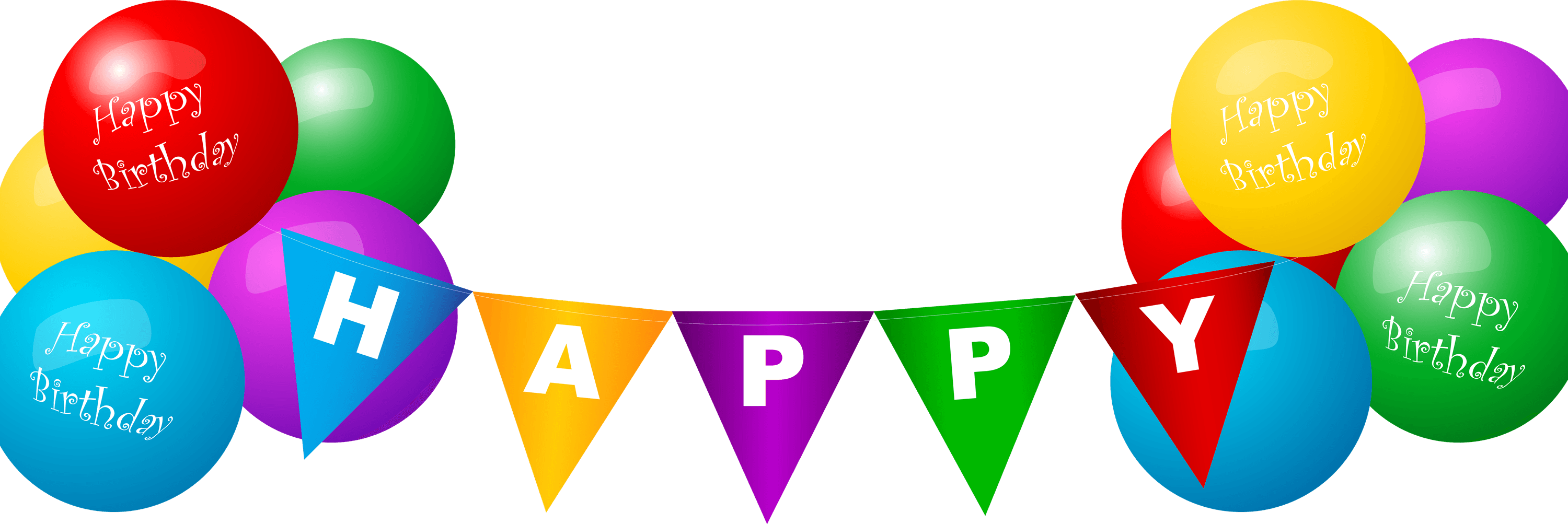 Happy Birthday Balloons PNG