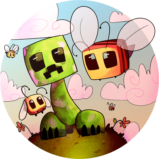 Minecraft Bee PNG