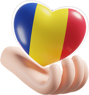 Romania Flag Emoji PNG