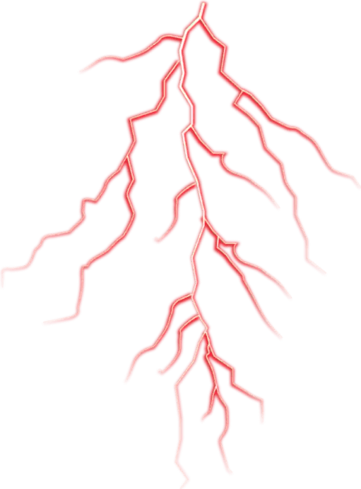 Red Lightning PNG
