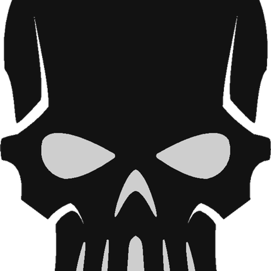 Silver Skull PNG
