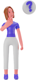 Girl With Question Mark PNG