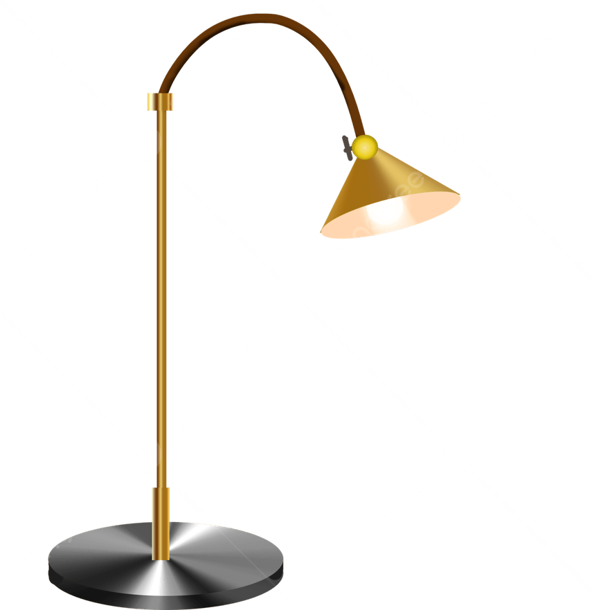 Gold Floor Lamp PNG