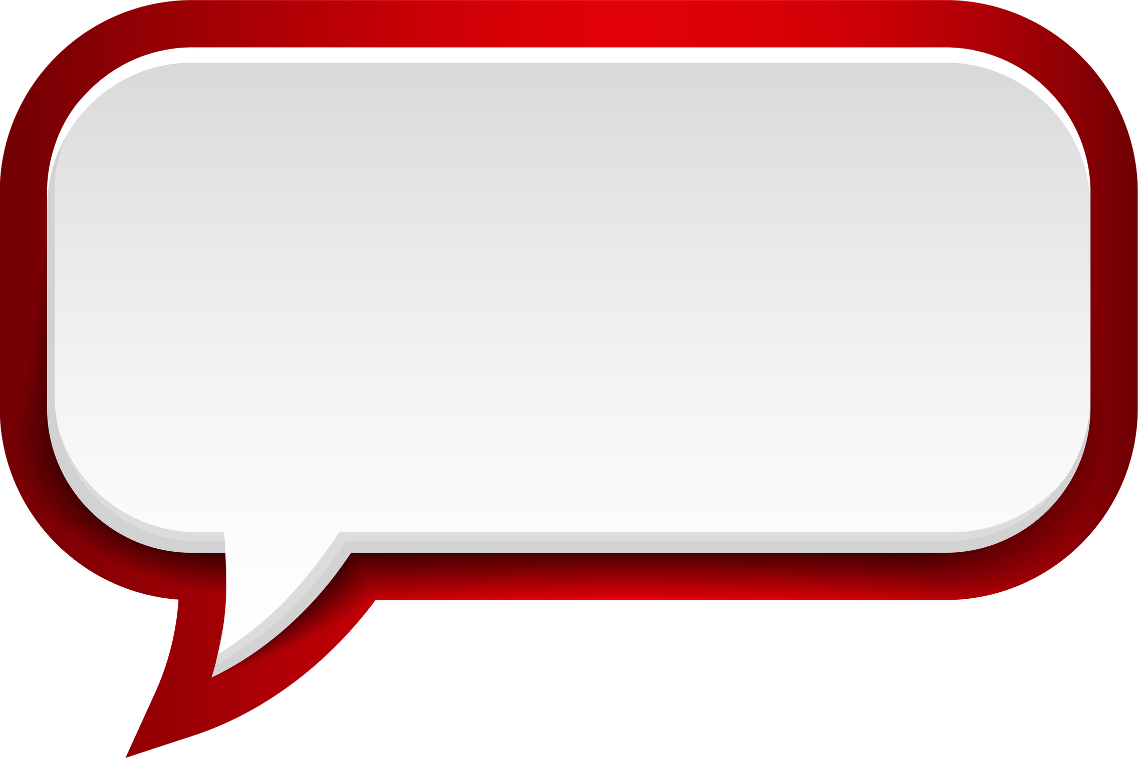 White Speech Bubble PNG