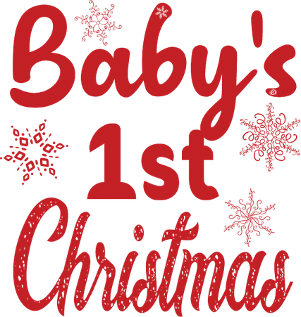 Babys First Christmas PNG