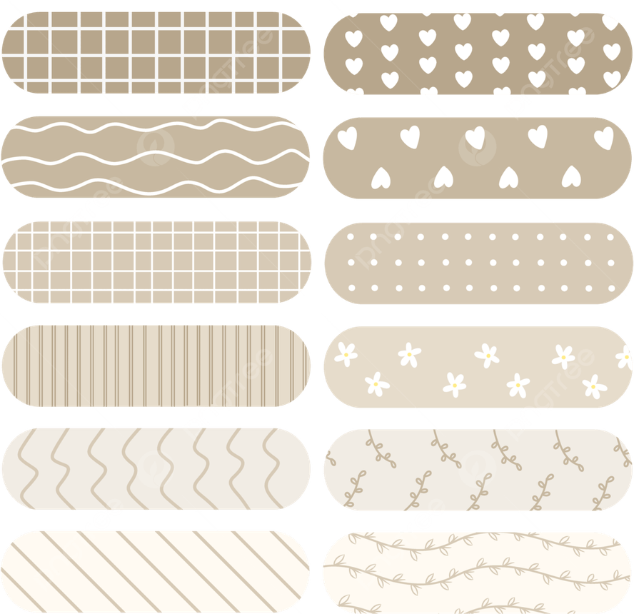 Aesthetic Washi Tape PNG