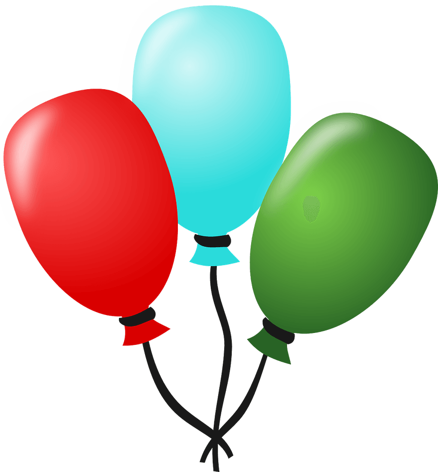 Green And Blue Balloon PNG