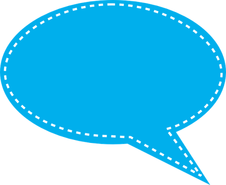 Blue Speech Bubble PNG