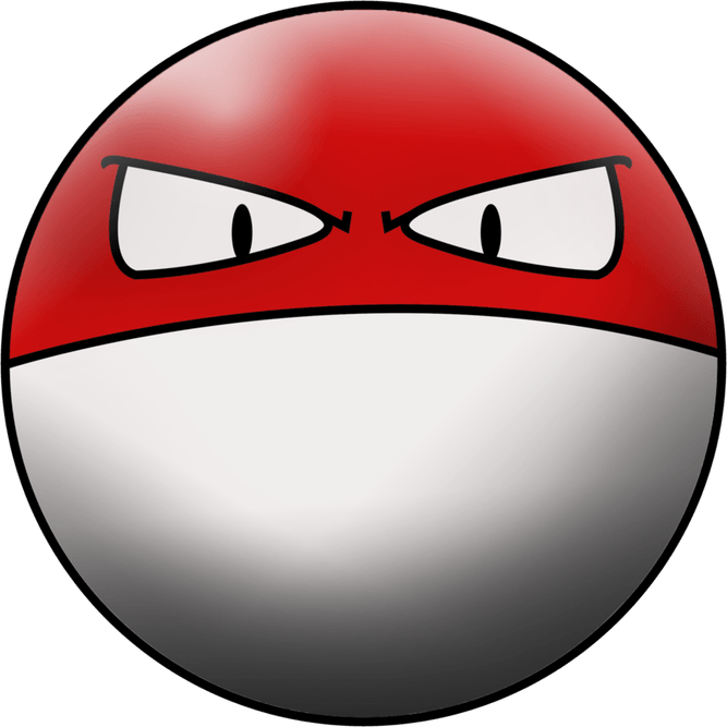 Voltorb Pokemon PNG