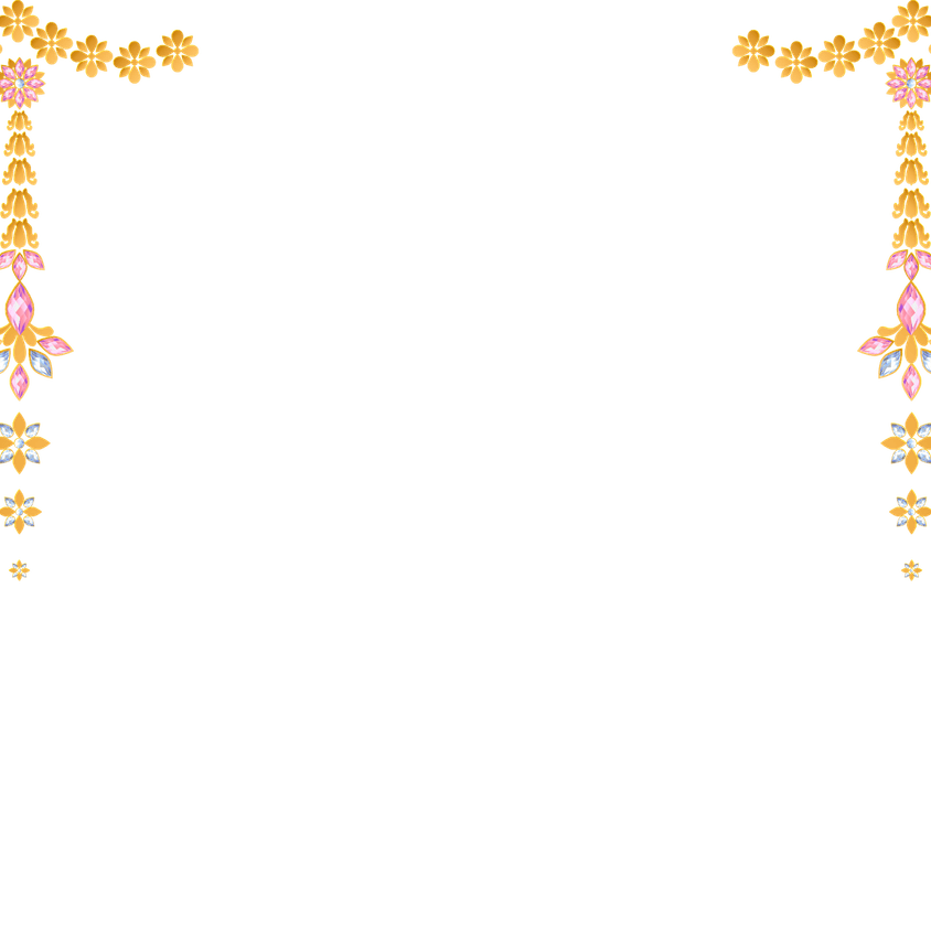 Puja Flower Border PNG