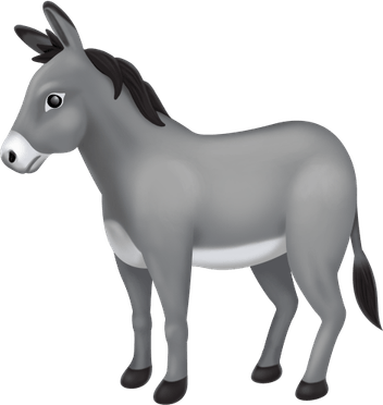 Donkey Emoji PNG