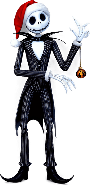 Jack Skellington With Santa Hat PNG