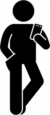 Person On Phone PNG