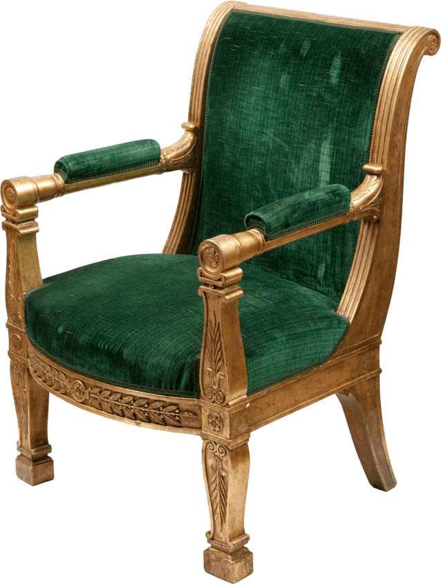 Armchair Green Royal PNG