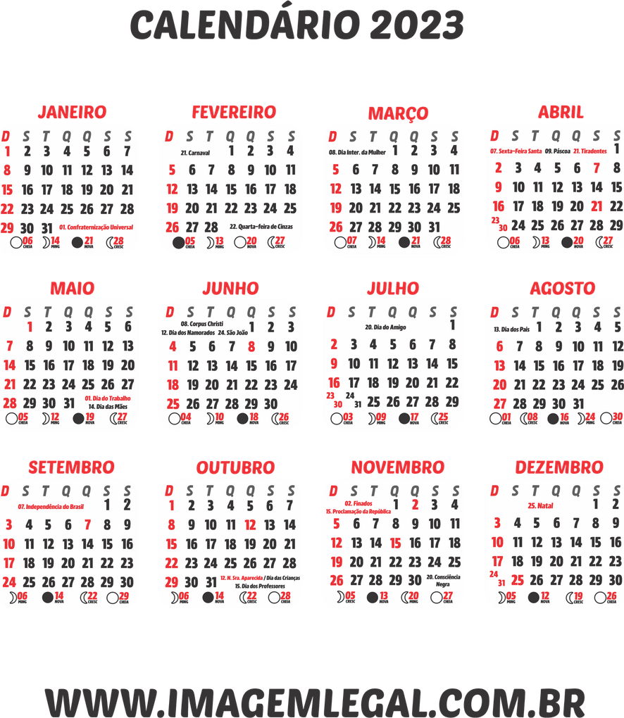 Calendario PNG