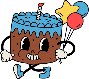 Cartoon Birthday Cake PNG