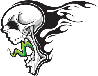 Screaming Skull PNG