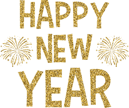Gold Fireworks PNG