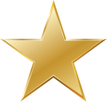 Gold Star Sticker PNG