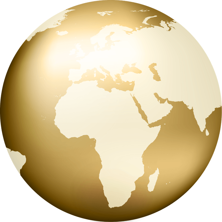 Gold Globe PNG