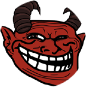 Scary Troll Face PNG