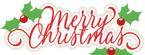 Merry Christmas Word PNG
