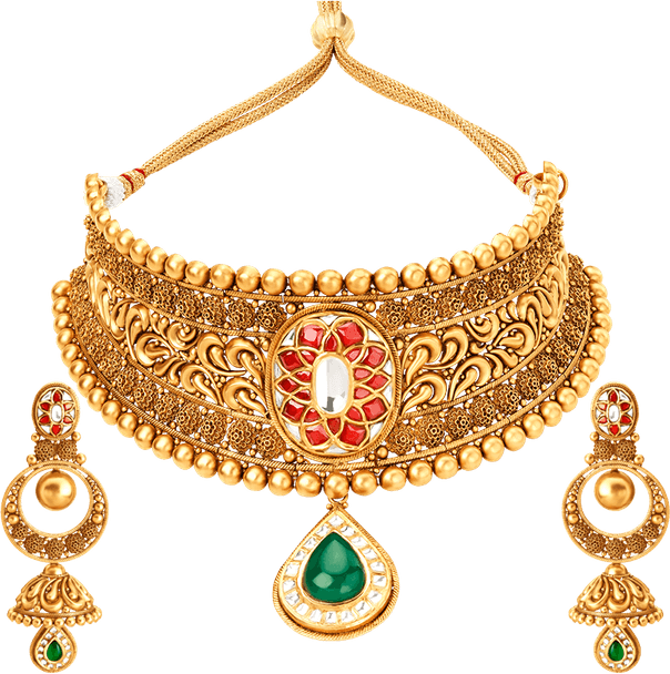 Gold Necklace PNG