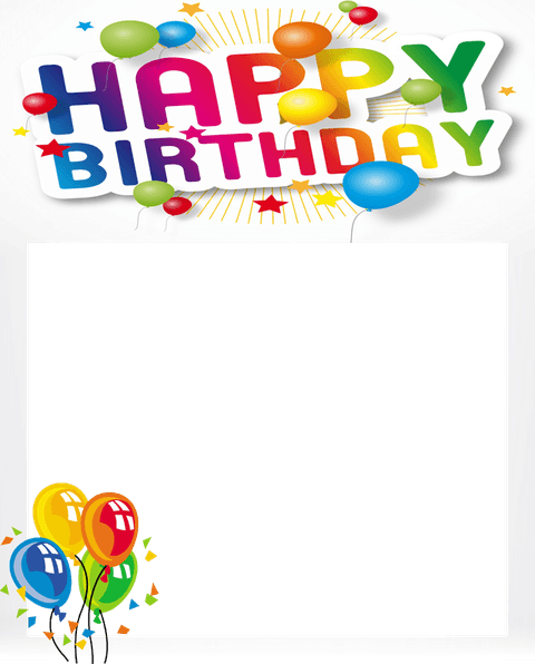 Happy Birtay Frame PNG