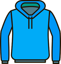Blue Hoodie PNG