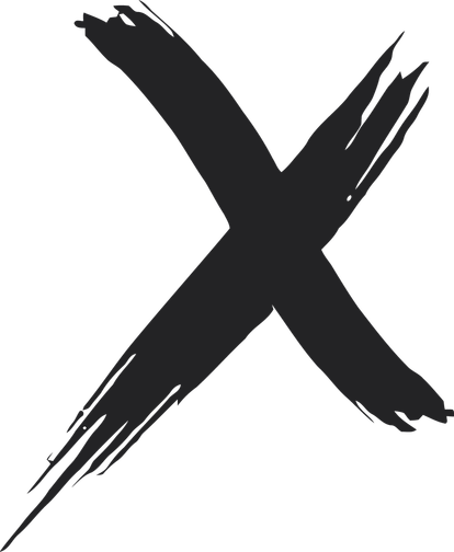 X Logo Black PNG