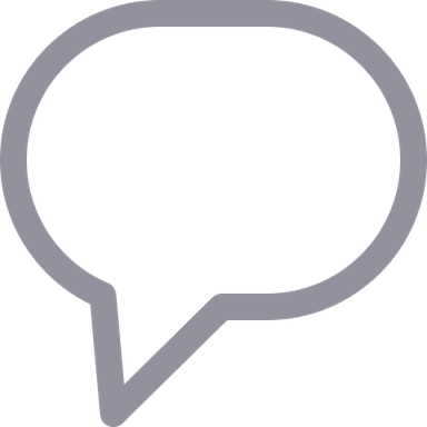 Grey Text Bubble PNG