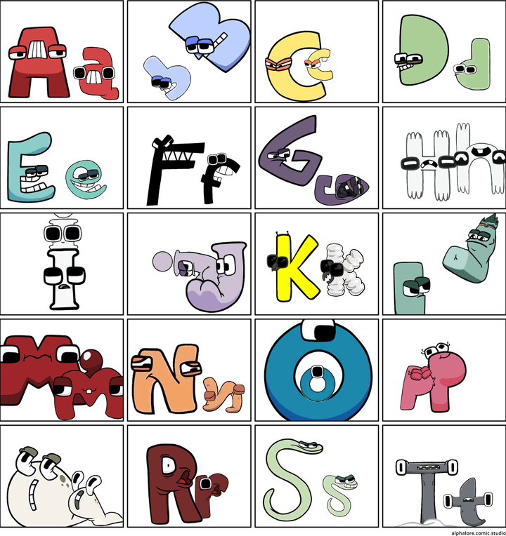 Alphabet Lore Letters A To Z PNG
