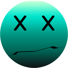 Smiley Face X Eyes PNG