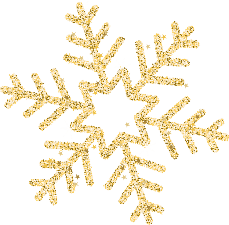Gold Snowflake PNG