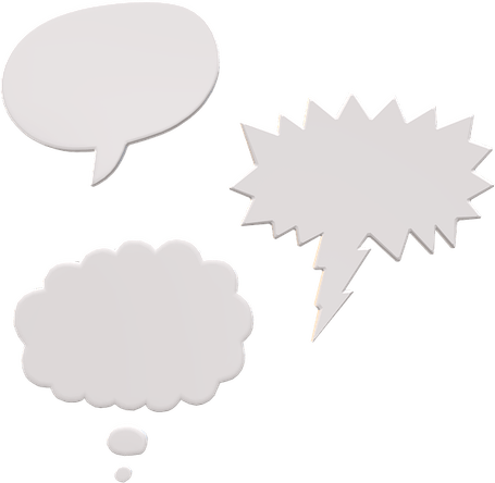 Retro Text Bubble PNG